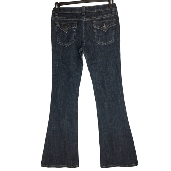 Costa Blanca Y2K Dark Wash Flare Jean Size 29 - Picture 3 of 9